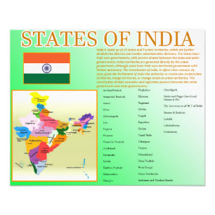 Staten van India Foto Afdruk