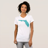 Statenhart van Florida op Napels T-shirt (Voorkant volledig)