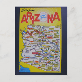Statenkaart Arizona Briefkaart