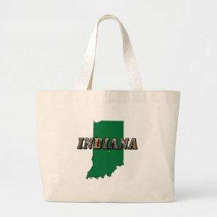Statenkaart en Afbeelding Tekst Grote Tote Bag