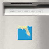 Statenkaart van Florida Magneet (Insitu (Vaatwasser))