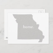 Statenkaart van Missouri home silhouette Briefkaart (Voorkant / Achterkant)