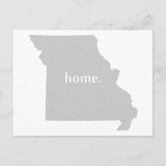 Statenkaart van Missouri home silhouette Briefkaart