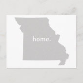 Statenkaart van Missouri home silhouette Briefkaart (Voorkant)