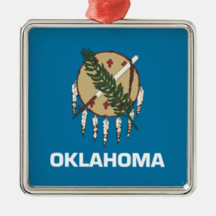 Statenvlag Oklahoma Metalen Ornament