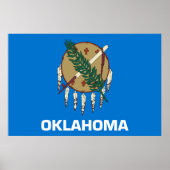 Statenvlag Oklahoma Poster (Voorkant)