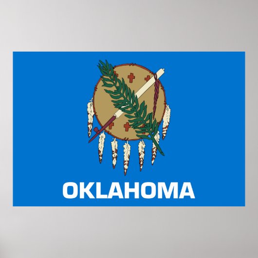 Statenvlag Oklahoma Poster (Voorkant)