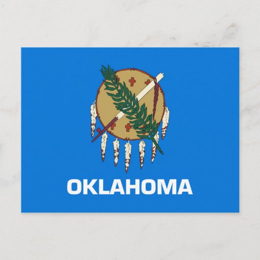 Statenvlag Oklahoma, Verenigde Staten Briefkaart (Voorkant)