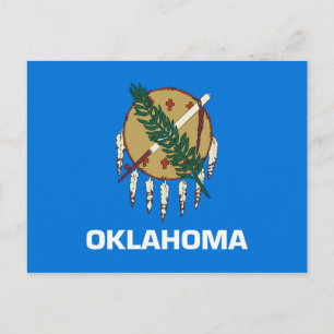 Statenvlag Oklahoma, Verenigde Staten Briefkaart