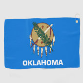 Statenvlag Oklahoma, Verenigde Staten Golfhanddoek (Horizontaal)