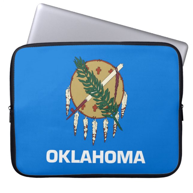 Statenvlag Oklahoma, Verenigde Staten Laptop Sleeve (Voorkant)