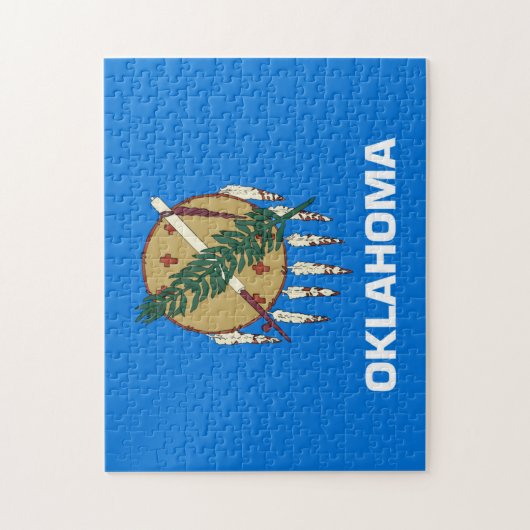 Statenvlag Oklahoma, Verenigde Staten Legpuzzel (Verticaal)