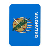 Statenvlag Oklahoma, Verenigde Staten Magneet (Verticaal)