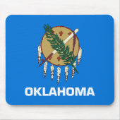 Statenvlag Oklahoma, Verenigde Staten Muismat (Voorkant)