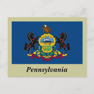 Statenvlag Pennsylvania Briefkaart