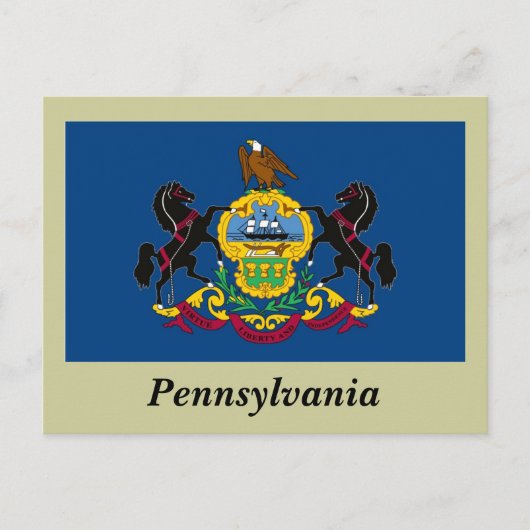 Statenvlag Pennsylvania Briefkaart (Voorkant)