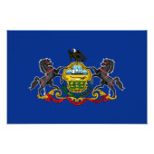 Statenvlag Pennsylvania Foto Afdruk (Voorkant)
