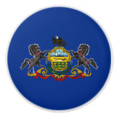 Statenvlag Pennsylvania Keramische Knop (Voorkant)