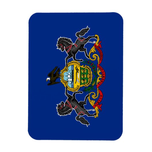 Statenvlag Pennsylvania Magneet (Verticaal)