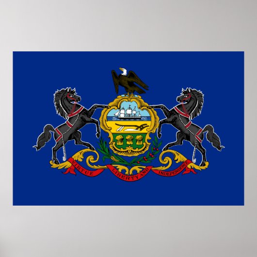 Statenvlag Pennsylvania Poster (Voorkant)