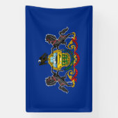 Statenvlag Pennsylvania Spandoek (Verticaal)