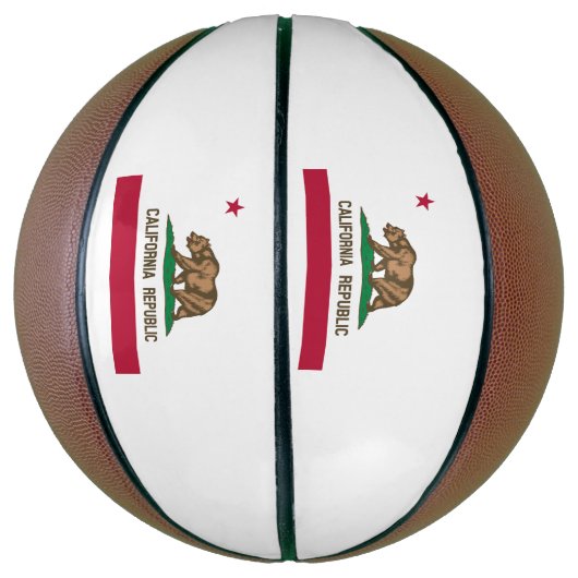 Statenvlag van Californië Basketbal (Verticaal)