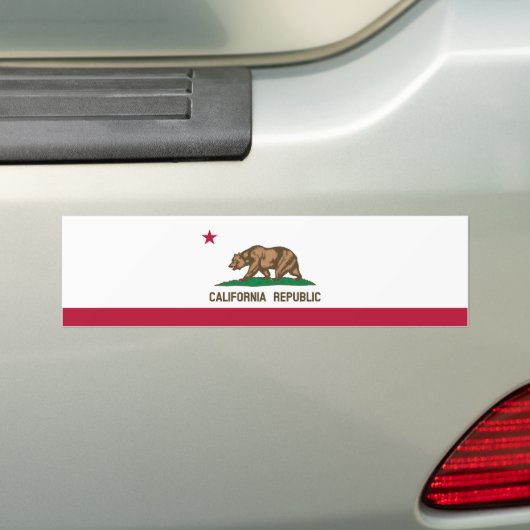 Statenvlag van Californië Bumpersticker (Op auto)