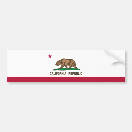Statenvlag van Californië Bumpersticker (Voorkant)
