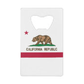 Statenvlag van Californië Creditkaart Flessenopener (Voorkant)