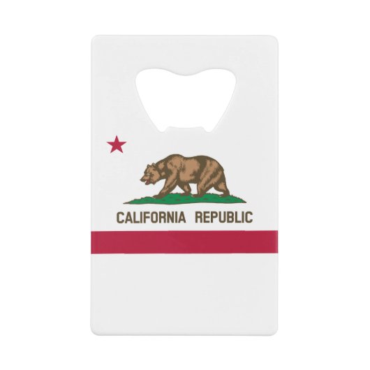 Statenvlag van Californië Creditkaart Flessenopener (Voorkant)