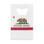 Statenvlag van Californië Creditkaart Flessenopener (Achterkant)