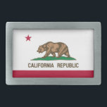 Statenvlag van Californië Gesp<br><div class="desc">Patriottische Californische republiek staatsvlag.</div>