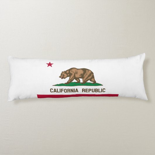 Statenvlag van Californië Lichaamskussen (Achterkant)