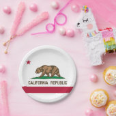 Statenvlag van Californië Papieren Bordje (Feest)