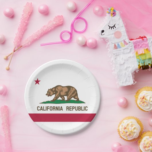 Statenvlag van Californië Papieren Bordje (Feest)