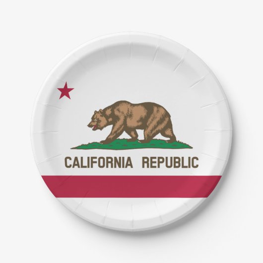 Statenvlag van Californië Papieren Bordje (Voorkant)