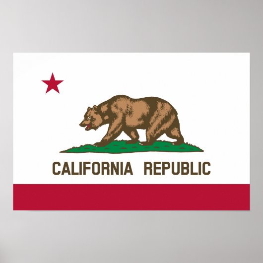 Statenvlag van Californië Poster (Voorkant)