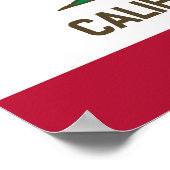 Statenvlag van Californië Poster (Hoek)