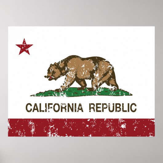 Statenvlag van Californië Poster (Voorkant)