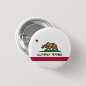 Statenvlag van Californië Ronde Button 3,2 Cm (Voorkant /achterkant)