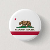 Statenvlag van Californië Ronde Button 3,2 Cm (Voorkant)