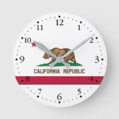 Statenvlag van Californië Ronde Klok (Voorkant)
