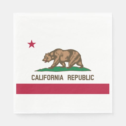 Statenvlag van Californië Servet (Voorkant)