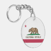 Statenvlag van Californië Sleutelhanger (Voorkant Links)