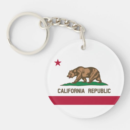 Statenvlag van Californië Sleutelhanger (Voorkant)