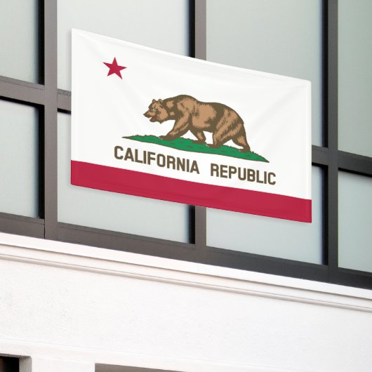 Statenvlag van Californië Spandoek (Buitenkant Gebouw)