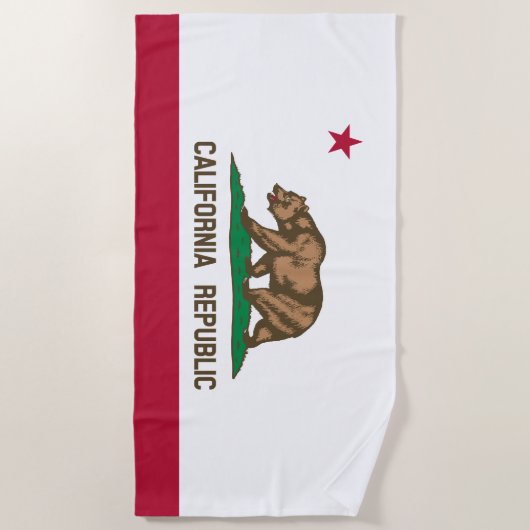 Statenvlag van Californië Strandlaken (Voorkant)