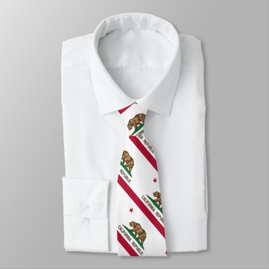 Statenvlag van Californië Stropdas (Gebonden)