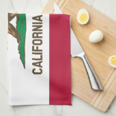 Statenvlag van Californië Theedoek (Quarter Fold)