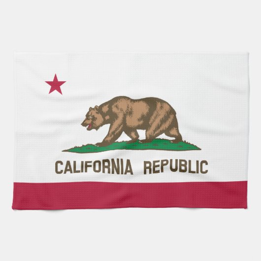 Statenvlag van Californië Theedoek (Horizontaal)